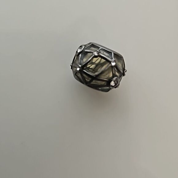 Chamilia Glass Charm With White Stone 925 Stamped - Picture 4 of 16